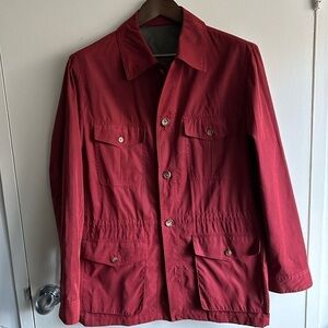 BESPOKE Tincati Red Field Utility Jacket Microfiber Blend EU 50